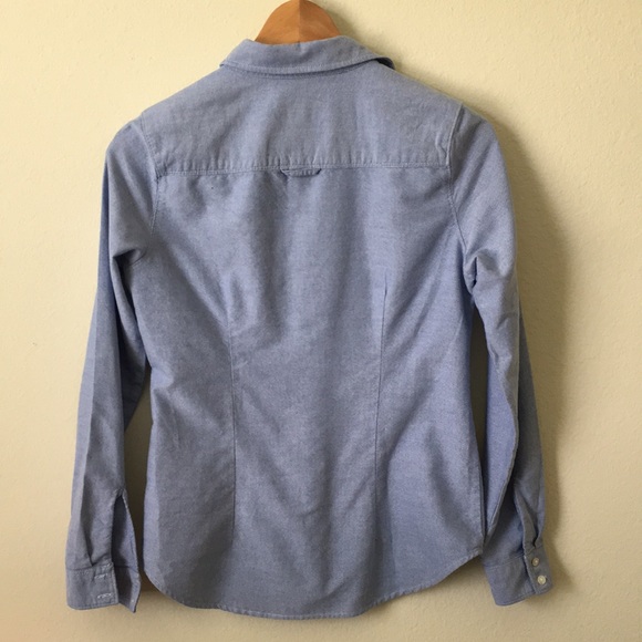 American Eagle Button Down Chambray Shirt XS - Picture 5 of 5